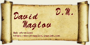 David Maglov vizit kartica